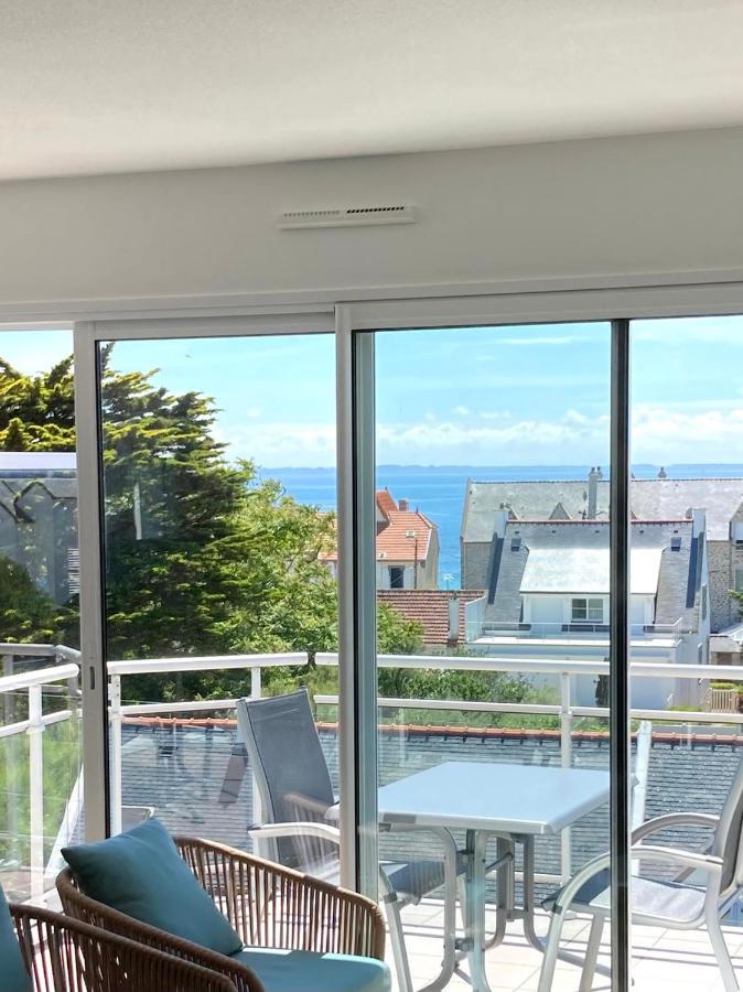 Grand Et Luxueux Appartement Lumineux 4 Pers Vue Mer Wifi Inclus Quiberon Bagian luar foto